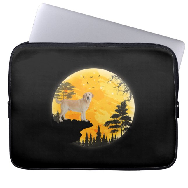 Capa Para Notebook Cachorro | Labrador Cachorro Halloween Chona (Frente)