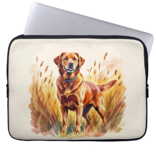 Capa Para Notebook Cachorro Labrador Retriever Fox Red