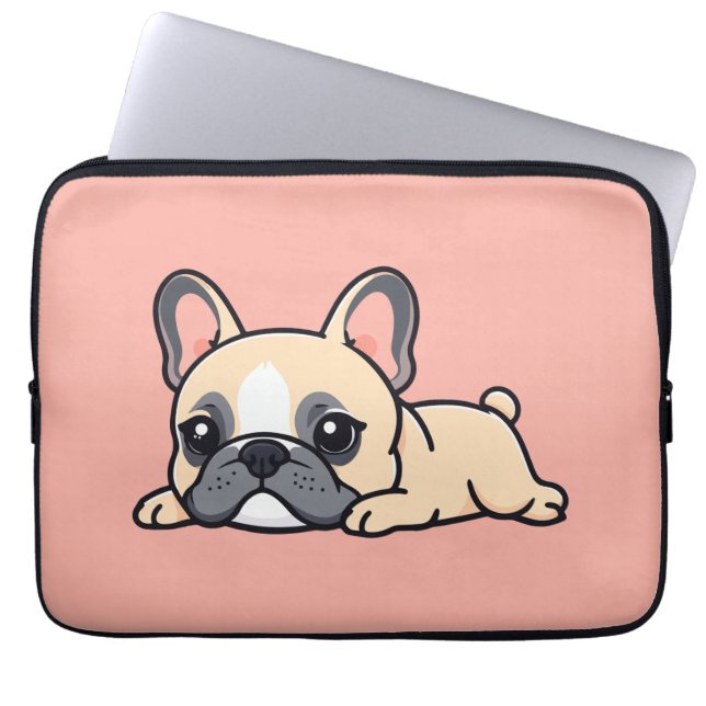 Capa Para Notebook Cachorro pug (Frente)