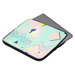 Capa Para Notebook Cacto geométrico em cacto de Verão - padrão ins