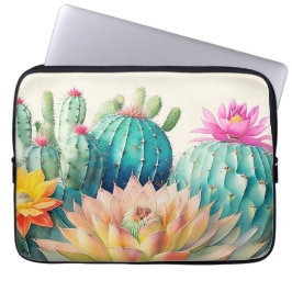 Capa Para Notebook Cactos E Suculentes