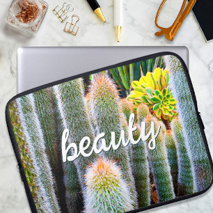 Capa Para Notebook Cactos Verdes Difusos Suculentos Fotografia Beleza