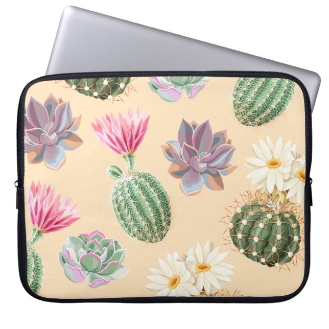 Capa Para Notebook Cactus Suculente: Padrão de Alto Detalhe (Frente)