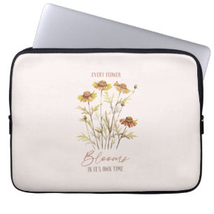 Capa Para Notebook Cada Flor Bloqueia No Seu Próprio Tempo