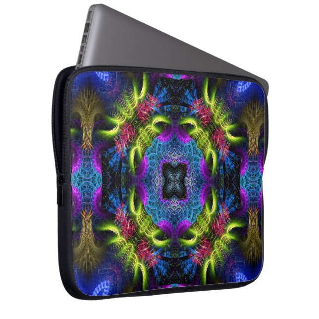 Capa Para Notebook Caderno de Arte Mágica do Mandala Fractal (Frente Esquerda)