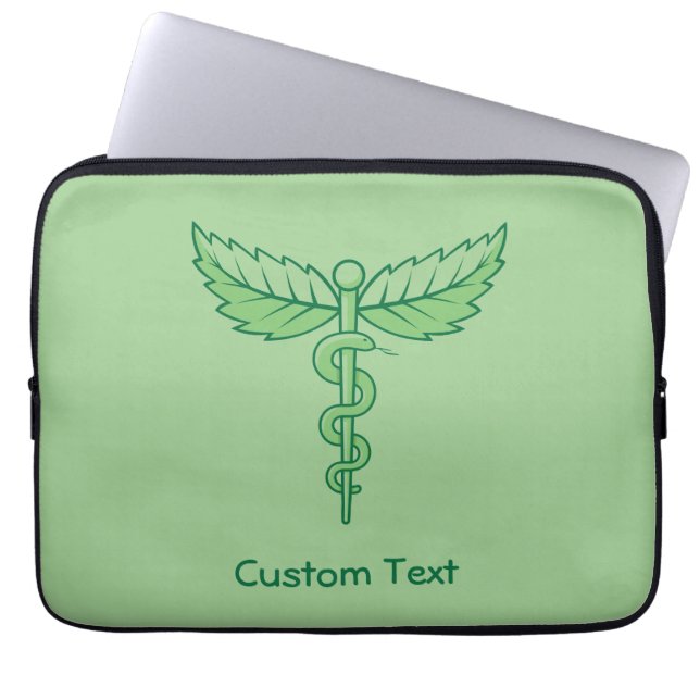 Capa Para Notebook Caduco com Bolsa de laptop de Folhas (Frente)