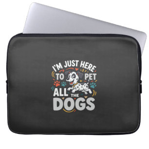 Capa Para Notebook Cães Engraçados Amante de Animais Vetor