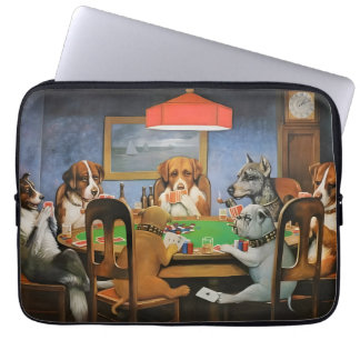 Capa Para Notebook Cães Jogando Poker por Cassius Marcellus Coolidge