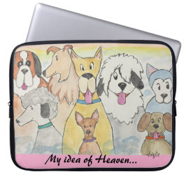 Capa Para Notebook Cães no Céu