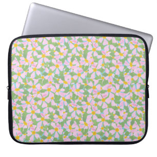 Capa Para Notebook Cães Rosa bonito com Bolsa de laptop Azul no Céu