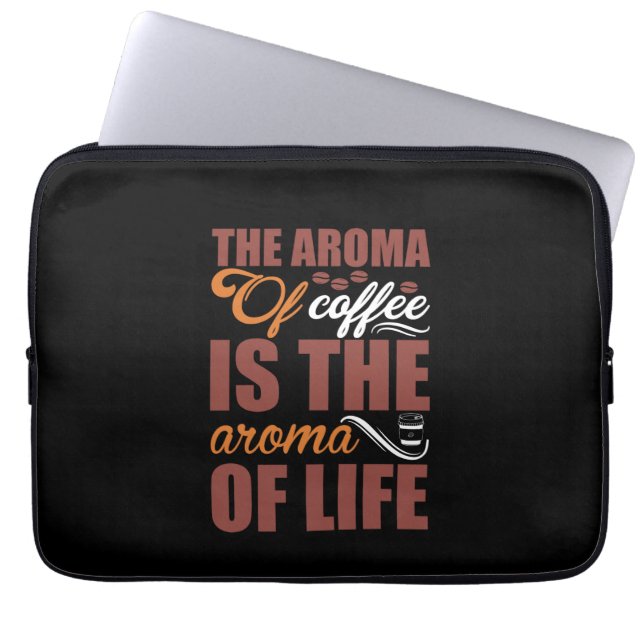 Capa Para Notebook Café Arte O Aroma Do Café (Frente)