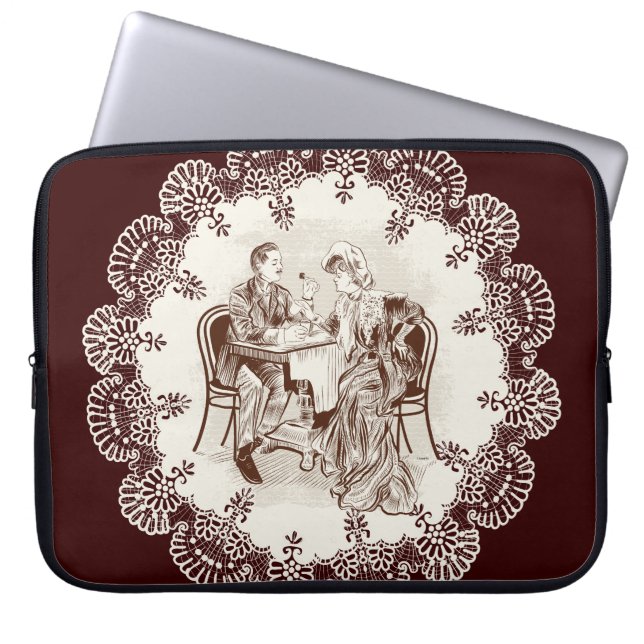 Capa Para Notebook café e amor (Frente)