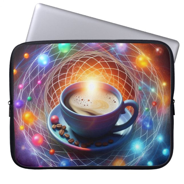 Capa Para Notebook Café e o Cosmos: Uma Sinza de Energia (Frente)