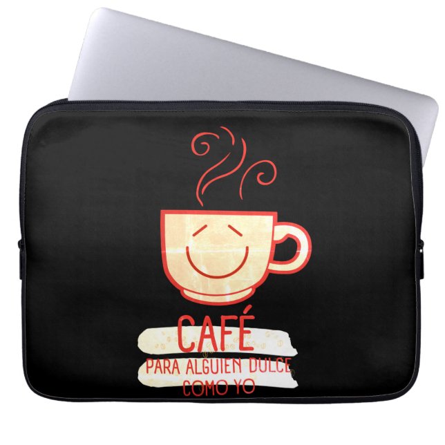 Capa Para Notebook Café y Dulce (Frente)