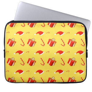 Capa Para Notebook Caixa de presentes de Natal Cana de chocolate