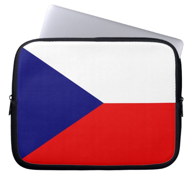 Capa Para Notebook Caixa do laptop da bandeira da república checa (Frente)