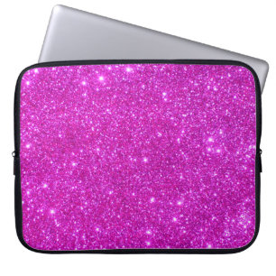 Capa Para Notebook Caixa do laptop da faísca do brilho do rosa quent