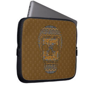 Capa Para Notebook Caixa do laptop do crânio do Dia das Bruxas