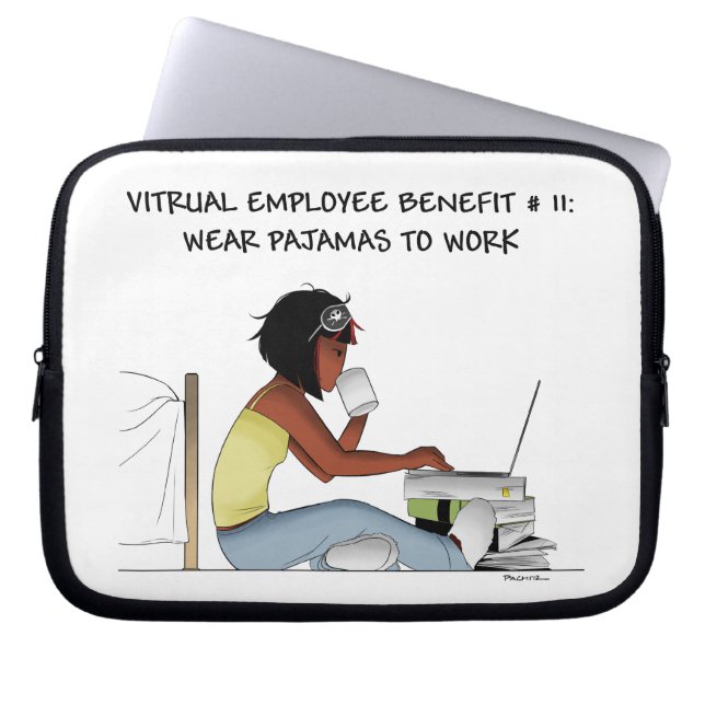 Capa Para Notebook Caixa do laptop para trabalhadores virtuais (Frente)