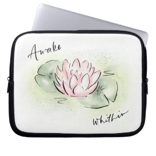 Capa Para Notebook Caixa Flor do Lotus LAPTOP Acordar no