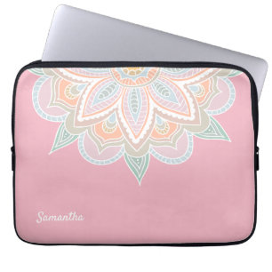 Capa Para Notebook Caixa Pastel bonito do laptop da mandala