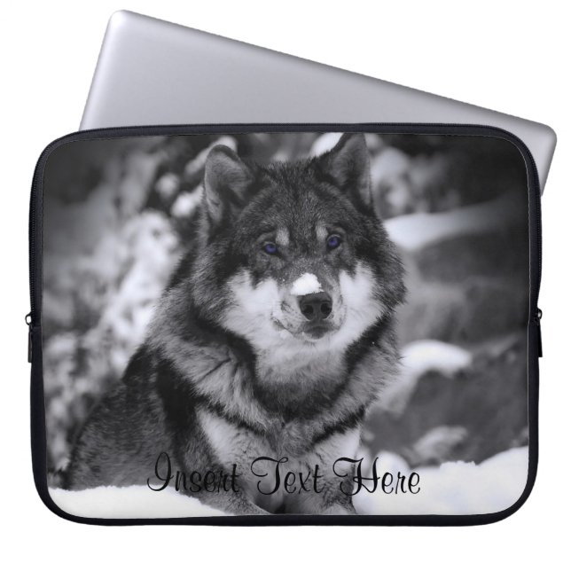 Capa Para Notebook Caixa personalizada do laptop do lobo (Frente)