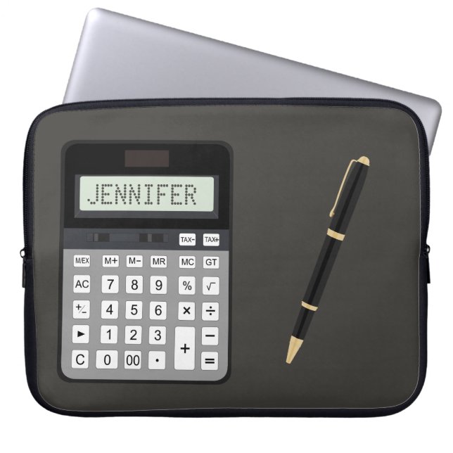 Capa Para Notebook Calculadora e Caneta gráfica (Frente)