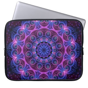 Capa Para Notebook Caleidoscópio Apofise Mandala Corações