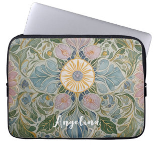 Capa Para Notebook Caleidoscópio Floral Personalizado