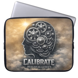 Capa Para Notebook CalibrarMente – Mentalidade de Poder Abstrata e En