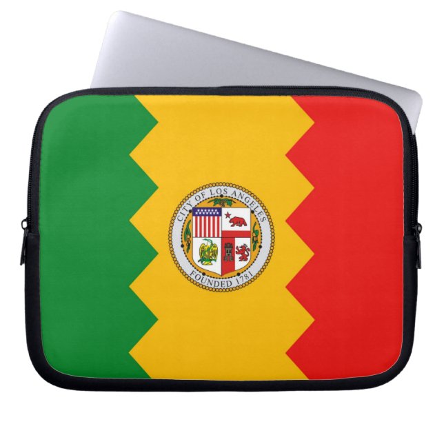 Capa Para Notebook Califórnia, Los Angeles Flag Bolsa de laptop (Frente)