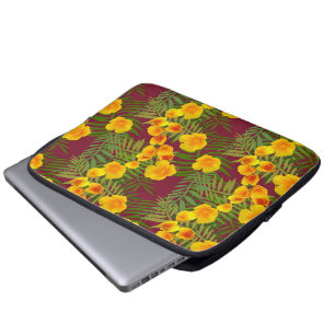 Capa Para Notebook California Poppy Sunshine