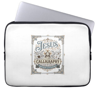 Capa Para Notebook Caligrafia de Jesus Letra Sagrada Caligrafia de Je