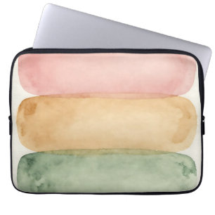 Capa Para Notebook Camadas de Bloco de Cor Pastel Aquarela