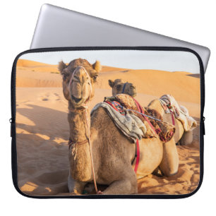 Capa Para Notebook Camelo no deserto de Oman