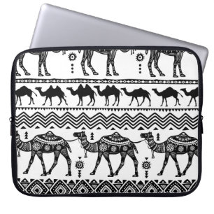 Capa Para Notebook Camelos decorativos Design de padrão sem costura