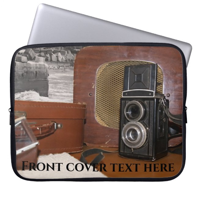 Capa Para Notebook Câmera analógica Vintage (Frente)