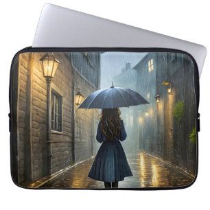 Capa Para Notebook Caminhando na chuva