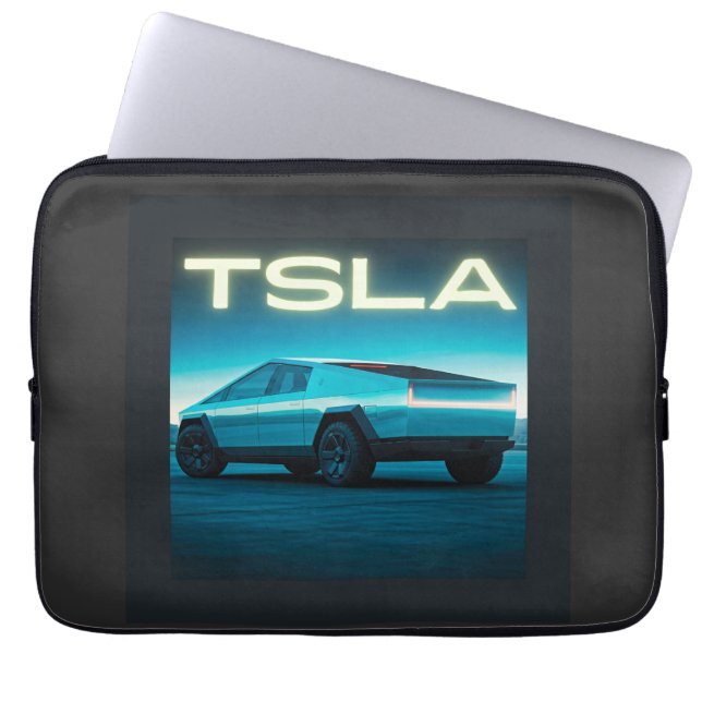 Capa Para Notebook Caminhão Futurista Elétrico (Frente)