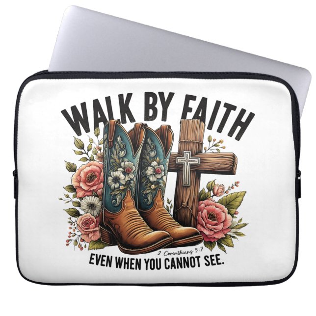 Capa Para Notebook Caminhar por Faith (Frente)