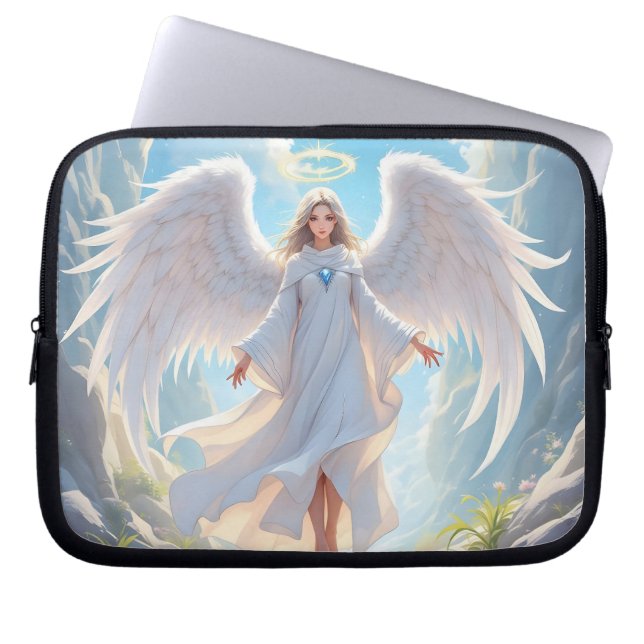 Capa Para Notebook Caminho da Graça: Anjo da Ascensão Pacífica (Frente)