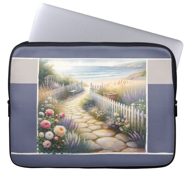 Capa Para Notebook Caminho do Jardim da Cabana até o Mar (Frente)