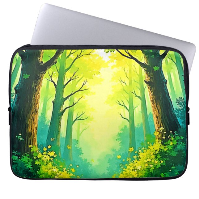Capa Para Notebook Caminho Florestal Ensolarado (Frente)