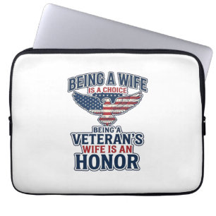 Capa Para Notebook Camisa Águia Patriótica Honra Esposa de Veterano