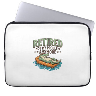 Capa Para Notebook Camisa Aposentado Não É Meu Problema Jacaré Férias