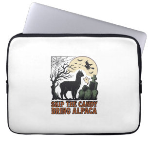 Capa Para Notebook Camisa de Alpaca de Halloween Fofa Espantosa Vinta