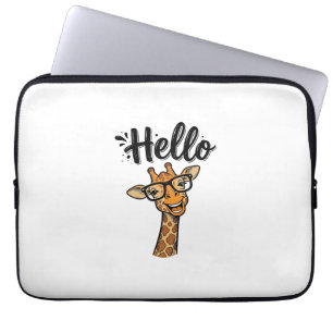 Capa Para Notebook Camisa de Animal Fofo com Gravação Vintage de Gira