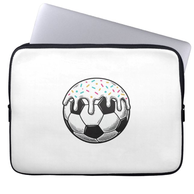 Capa Para Notebook Camisa de Bola de Futebol com Glacê Pingando Vinta (Frente)