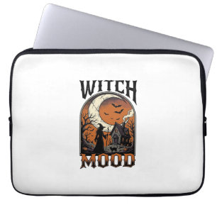 Capa Para Notebook Camisa de Bruxa de Halloween Design Vintage Lua As
