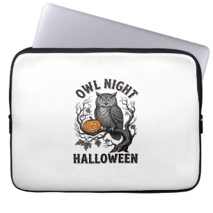 Capa Para Notebook Camisa de Coruja de Halloween Vintage Desenho de P